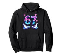 67 Seis Siete Meme Gen Z Argot Alfa 6 7 Manos Divertido Vday Sudadera con Capucha