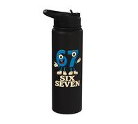 67 Six Seven 6-7 - Divertido Meme Italiano Brainrot Gaming Stainless Steel Insulated Water Bottle