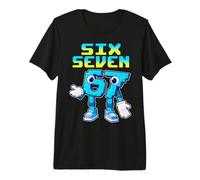 67 Six Seven 6-7 - Funny Italian Brainrot Kids Gaming Meme Camiseta Premium
