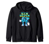 67 Six Seven 6-7 - Funny Italian Brainrot Kids Gaming Meme Sudadera con Capucha