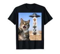 67 Six Seven 6 7 Italiano Brainrot Cat Meme Selfie Alien UFO Camiseta