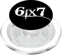 67 Six Seven 6 7 Meme Design Funny 6 7 PopSockets PopGrip para MagSafe