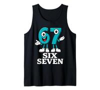 67 Six Seven 6-7 - Meme Divertido Italiano Brainrot Kids Gaming Camiseta sin Mangas