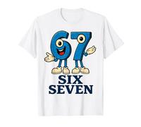 67 Six Seven 6-7 - Meme Italiano de Brainrot Gen Alpha para Videojuegos Camiseta, Hombre, Blanco, XXL