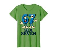 67 Six Seven 6-7 - Meme Italiano de Brainrot Gen Alpha para Videojuegos Camiseta, Mujer, Hierba, XXL