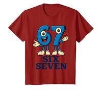 67 Six Seven 6-7 - Meme Italiano de Brainrot Gen Alpha para Videojuegos Camiseta, Niños, Arándano, 2 años