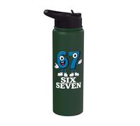 67 Six Seven 6-7 - Meme italiano de Brainrot Gen Alpha para videojuegos Stainless Steel Insulated Water Bottle