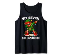 67 Six Seven Bruh Funny Christmas Dabbing Elf 6 7 Meme Camiseta sin Mangas