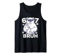 67 Six Seven Bruh Winter Christmas - Cartel Divertido con diseño de Oso Polar, número 6 y 7 Camiseta sin Mangas