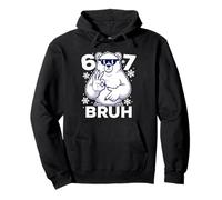 67 Six Seven Bruh Winter Christmas - Cartel Divertido con diseño de Oso Polar, número 6 y 7 Sudadera con Capucha
