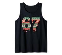 67 Six Seven Christmas 2025 Divertido Meme de la Generación Alpha Camiseta sin Mangas