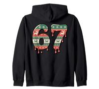 67 Six Seven Christmas 2025 Divertido Meme de la Generación Alpha Sudadera con Capucha