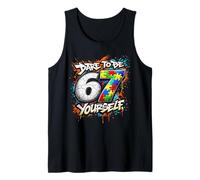 67 Six Seven Dare To Be Yourself Autism Awareness Camiseta sin Mangas