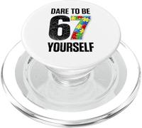67 Six Seven Dare To Be Yourself Autism Awareness PopSockets PopGrip para MagSafe