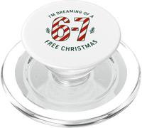 67 Six Seven Free Funny Christmas 6 7 Meme Hombres Mujeres Niños PopSockets PopGrip para MagSafe
