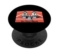 67 Six Seven Funny Spring Track 6 7 Meme Hombres Mujeres Niños PopSockets PopGrip Adhesivo