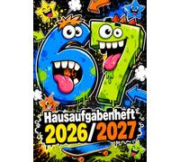 67 SIX SEVEN Hausaufgabenheft 2026/2027 für Jungen am Grundschule | DIN A5, mit Datum: Schülerkalender für die 1. bis 4. Klasse - Schulplaner mit ... und Notenübersicht | lustiges Motiv Nr. 03
