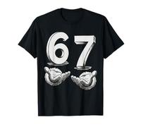 67 Six Seven Meme Gen Alpha Slang 6 7 Hands Trend Funny 6-7 Camiseta
