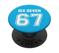 67 Six Seven Sport Design on Back. 6 7 Meme Men Women Kids PopSockets PopGrip Adhesivo