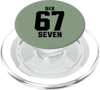 67 Six Seven Sport Design on Back. 6 7 Meme Men Women Kids PopSockets PopGrip para MagSafe