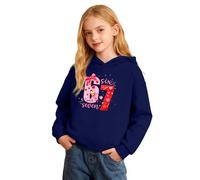 67 Sudadera con capucha para niños de 6 a 7 años, para niñas y niños, 6 y siete, adorable, ropa casual, resistente al encogimiento, sudadera con capucha de rizo francés para 13-14 años