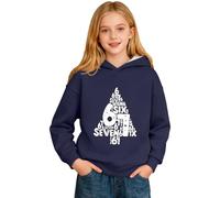 67 Sudadera con capucha para niños de 6 a 7 años, para niñas y niños Six Seven Cool Kids estampada, de algodón orgánico, lavable a máquina, sudadera con capucha para niños de 13 a 14 años