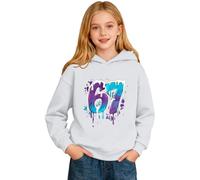 67 Sudaderas con capucha para niños y niñas Six Seven de manga larga Rave Classic 6 7 Meme Printed Pullover Tops Funny Autumn Boy's Streetwear, Gris Claro, 1-2 años
