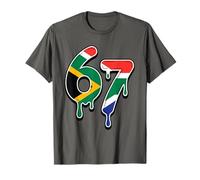 67 Sudáfrica Six Seven Bandera Sudafricana Camiseta