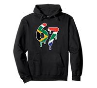 67 Sudáfrica Six Seven Bandera Sudafricana Sudadera con Capucha