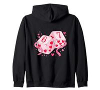67 Valentine's Day Six Seven Dice 6 7 Meme Men Women Kids Sudadera con Capucha
