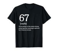 67 Verb Definition Meme | Funny Gen Alpha Vibes tee Camiseta