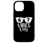 67 Vibes Only 6 7 Number 67 Aura Energy Funny Six Seven Meme Carcasa para iPhone 14