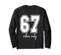 67 Vibes Only Six Seven Meme That Says 6 7 Jersey Number 67 Manga Larga