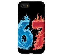 67 Water and Fire Six Seven | Gen Alpha Slang | Meme Carcasa para iPhone SE (2020) / 7/8
