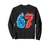 67 Water and Fire Six Seven | Gen Alpha Slang | Meme Sudadera