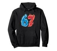 67 Water and Fire Six Seven | Gen Alpha Slang | Meme Sudadera con Capucha