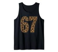 67 Wild Safari con Estampado Animal de Leopardo, Estilo Vintage, Six Seven Camiseta sin Mangas
