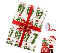 67 Wrapping Paper, 67 Wrapping Paper Christmas For Birthday Christmas Gifts, Festive Party (#A,47.5 * 90cm)