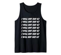 67 Write Lines Six Seven 7endy 6 7endy 67 Meme Funny 6 7 Camiseta sin Mangas