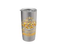 67 Year Old Made in 1959 Retro Floral 67th Birthday Women Vaso térmico de acero inoxidable de doble pared
