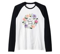 67 Years Loved 67th Birthday Floral 67 Years Loved Women Camiseta Manga Raglan