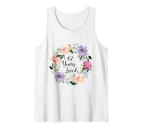 67 Years Loved 67th Birthday Floral 67 Years Loved Women Camiseta sin Mangas