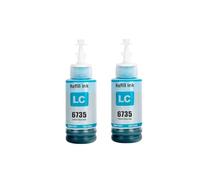 673 T673 T6731 Color Compatible a Granel Botella a Base de Agua Recarga Tinta colorante 4X 100 ml Compatible con Suministros de Impresora L805 L850 L810 L800 L1800(2Bottle-LC)