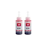 673 T673 T6731 Color Compatible a Granel Botella a Base de Agua Recarga Tinta colorante 4X 100 ml Compatible con Suministros de Impresora L805 L850 L810 L800 L1800(2Bottle-M)