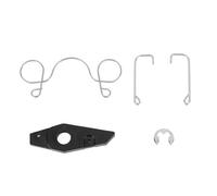 677 15741 01 Starter Pawl ABS Iron Outboard Drive Pawl Spring Set, Replacement for 2 Stroke 4 to 5HP Outboard Engines, Durable and Lightweight Boat Starter Pawl Kit with Snap Ring