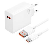 67W Xiaomi Rápido Cargador de Pared de Carga con Cable de 1.5m, Turbo Carga Adaptador de Cargador para mi Note 13 Pro, Xiaomi 14 13 12 12t 12s 12 ProPlus Poco X6 F5 X5, Nota K60 K50 11 11s