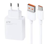 67W Xiaomi Rápido Cargador de Pared de Carga rápida para para Xiaomi 11T 12 13T 12s 12 ProPlus, Poco X6, F5, X5, Redmi Note 13 12 Pro 11, Cargador rápida con Cable de 1.5m
