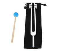 68.05 Solfeggio - Tenedor de afinación para curación, con bolsa de martillo de silicona para sonido