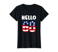 68 Años Patriótico Feliz Cumpleaños Es Mi 68 Cumpleaños Camiseta, Mujer, Negro, XS