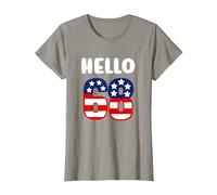68 Años Patriótico Feliz Cumpleaños Es Mi 68 Cumpleaños Camiseta, Mujer, Pizarra, S